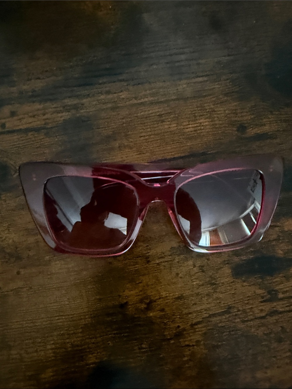 Diff Eyewear Burgundy Cat-Eye Sunglasses